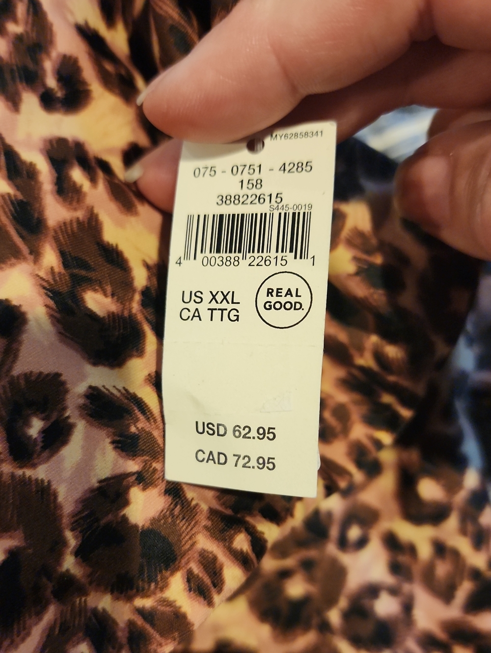 Aerie Leopard Print Wrap One-Piece Swimsuit XXL - Picture 6 of 6